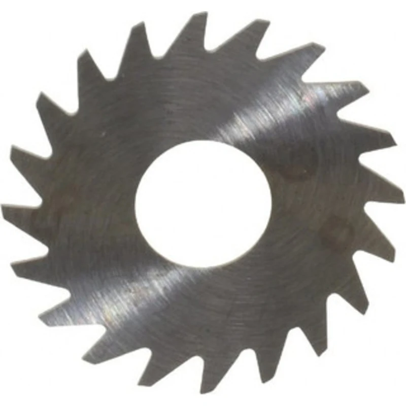 RobbJack 3/4 x 0.014, 1/4 Arbor, 20-Tooth Solid Carbide Slitting & Slotting Saw Uncoated, RH Cut, Straight Teeth, Con...